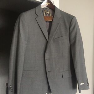 Gray suit jacket